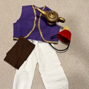 Kids Aladdin Costume with Purple Vest and Accessories